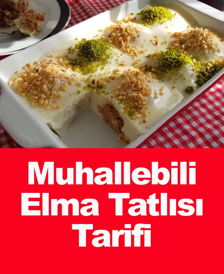 Muhallebili Elma Tatlısı  - 1