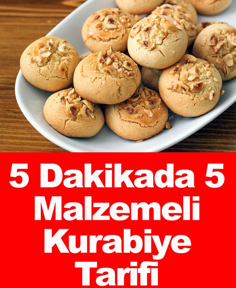 5 Dakikada 5 Malzemeli Kurabiye - 1