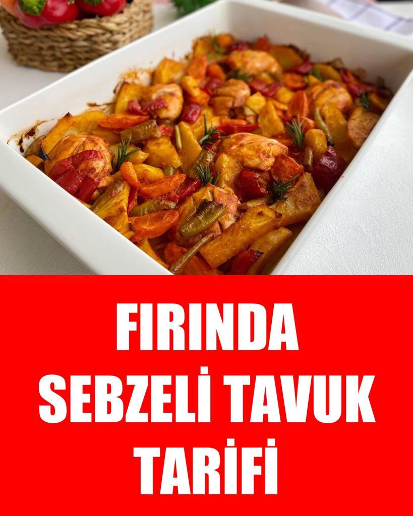 Fırında Sebzeli Tavuk - 1