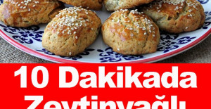 10 Dakikada Zeytinyağlı Mayasız Poğaça